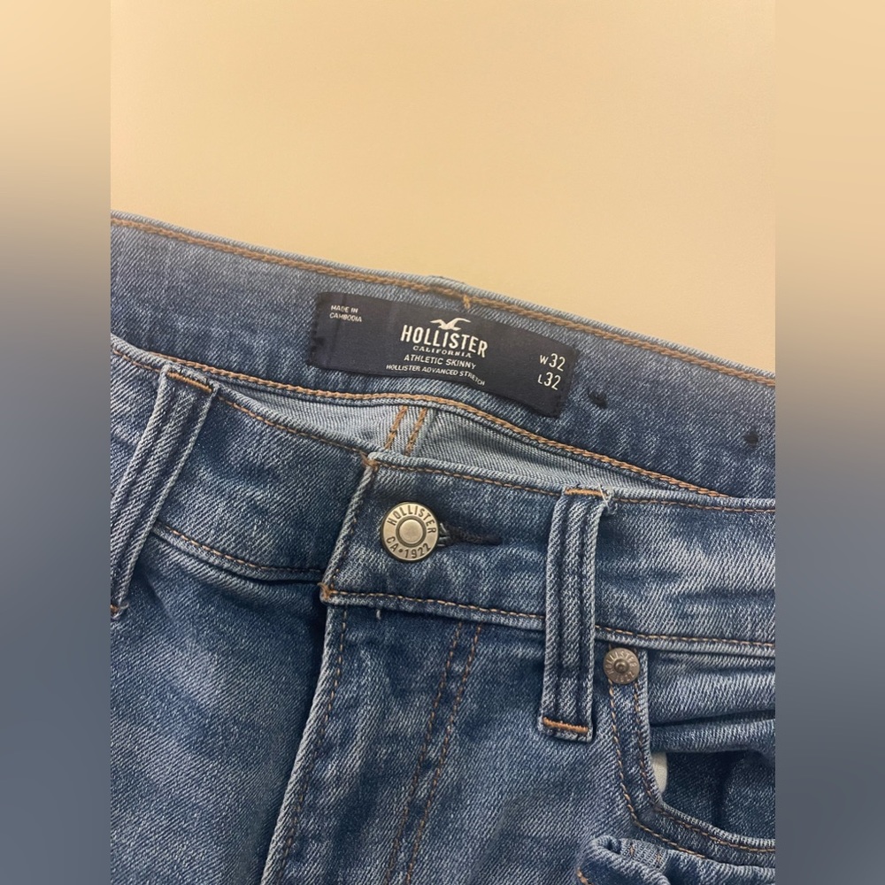 Hollister Mens Athletic Skinny Jeans